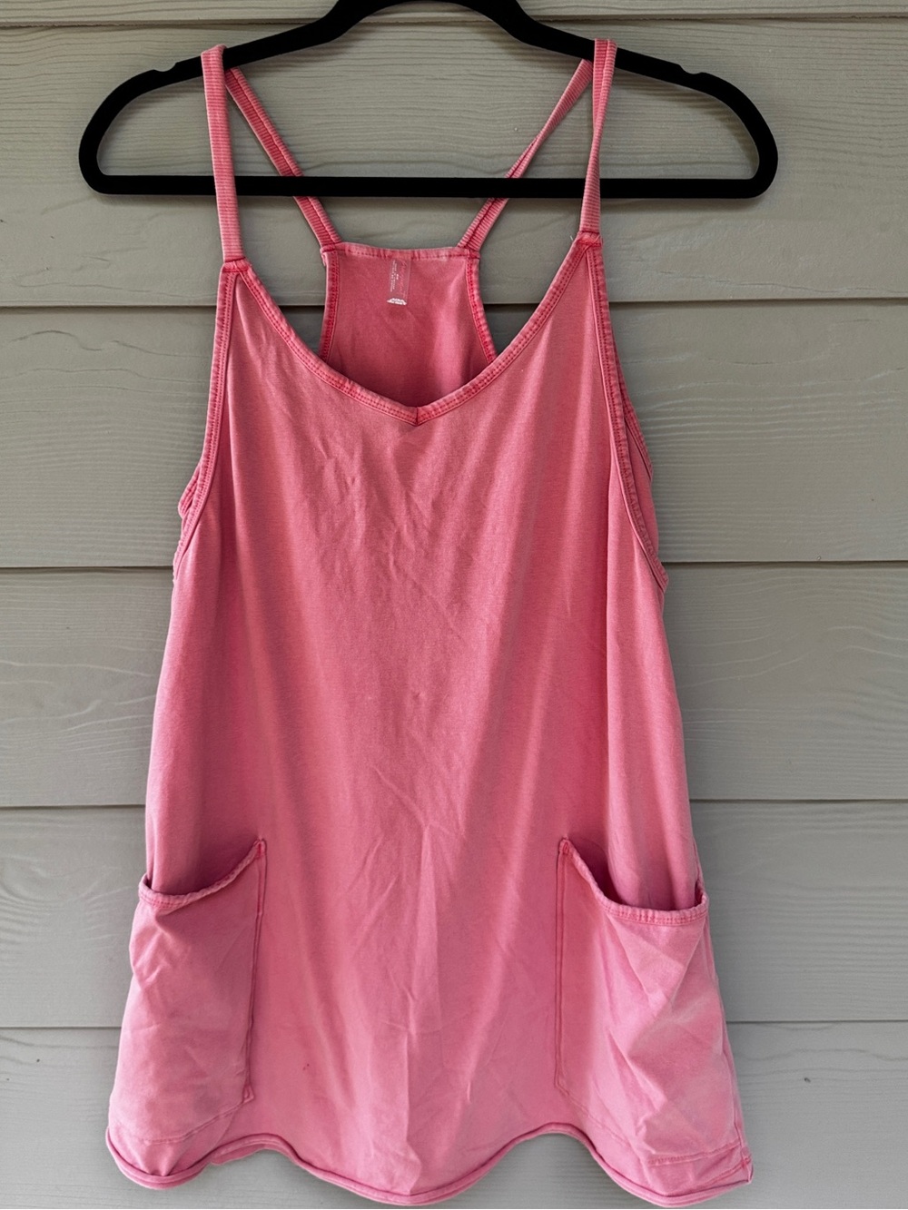Free People Romper Women's medium pink Pocket Layer